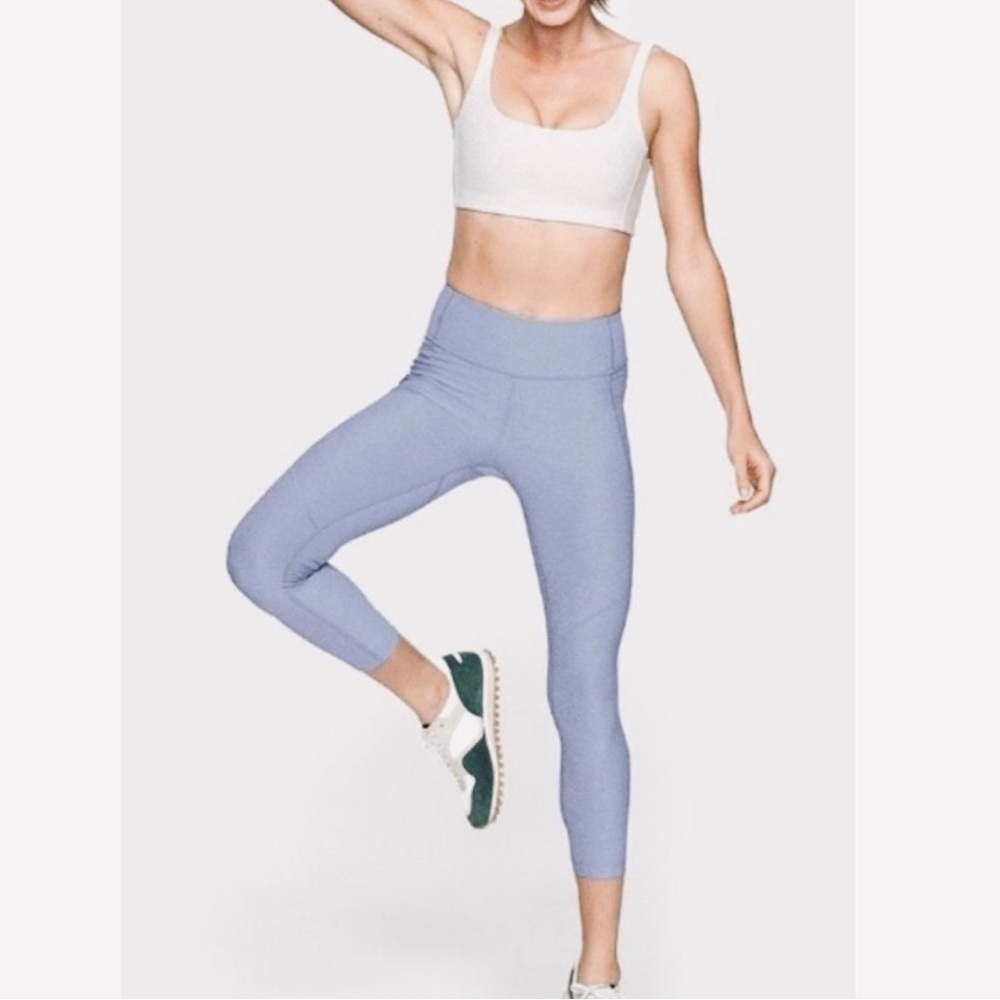 Outdoor Voices 7/8 Warm-Up Leggings Athletic Tights in Spacedye Lilac Size Small